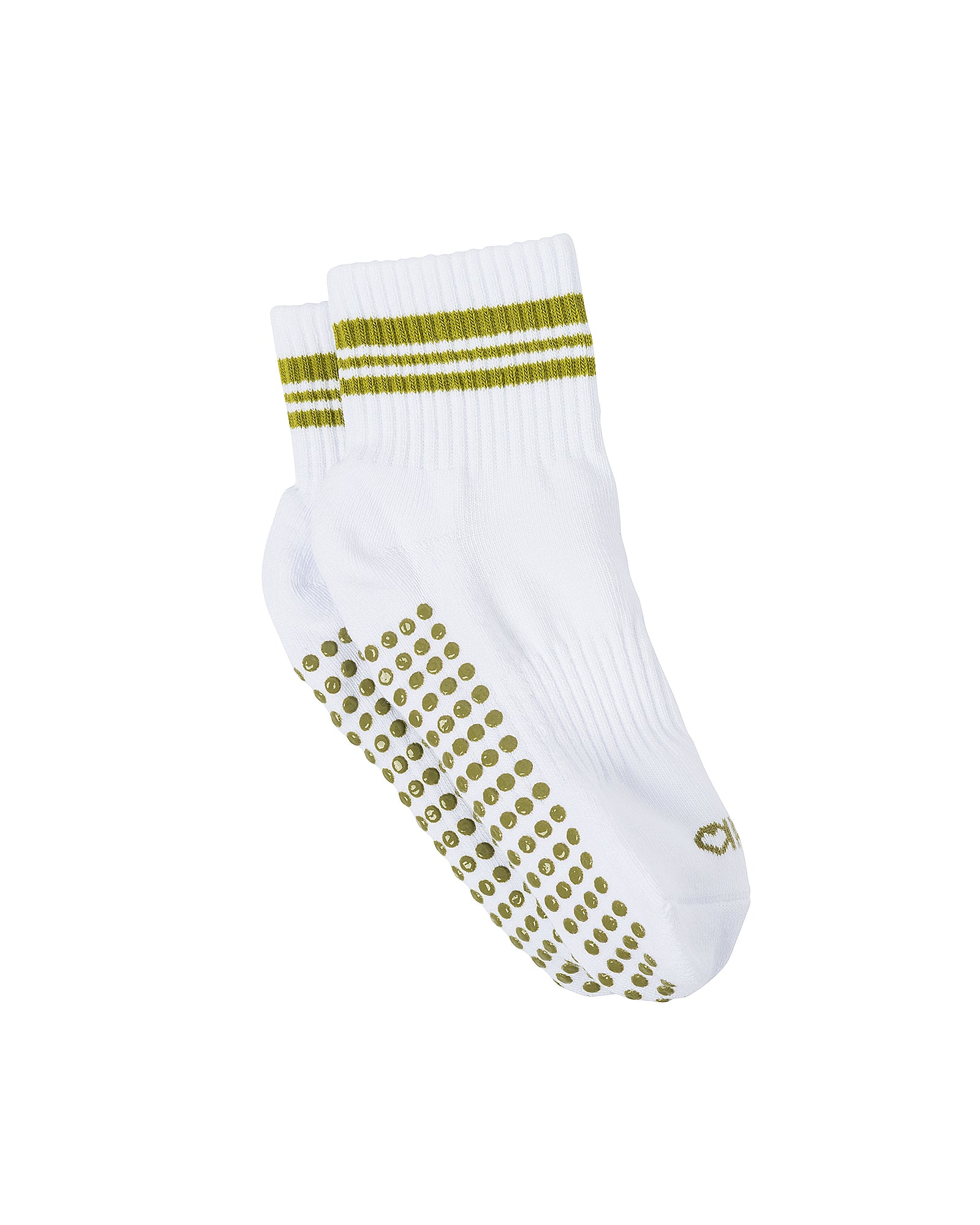 Classic Pistachio Blanc Grip Socks