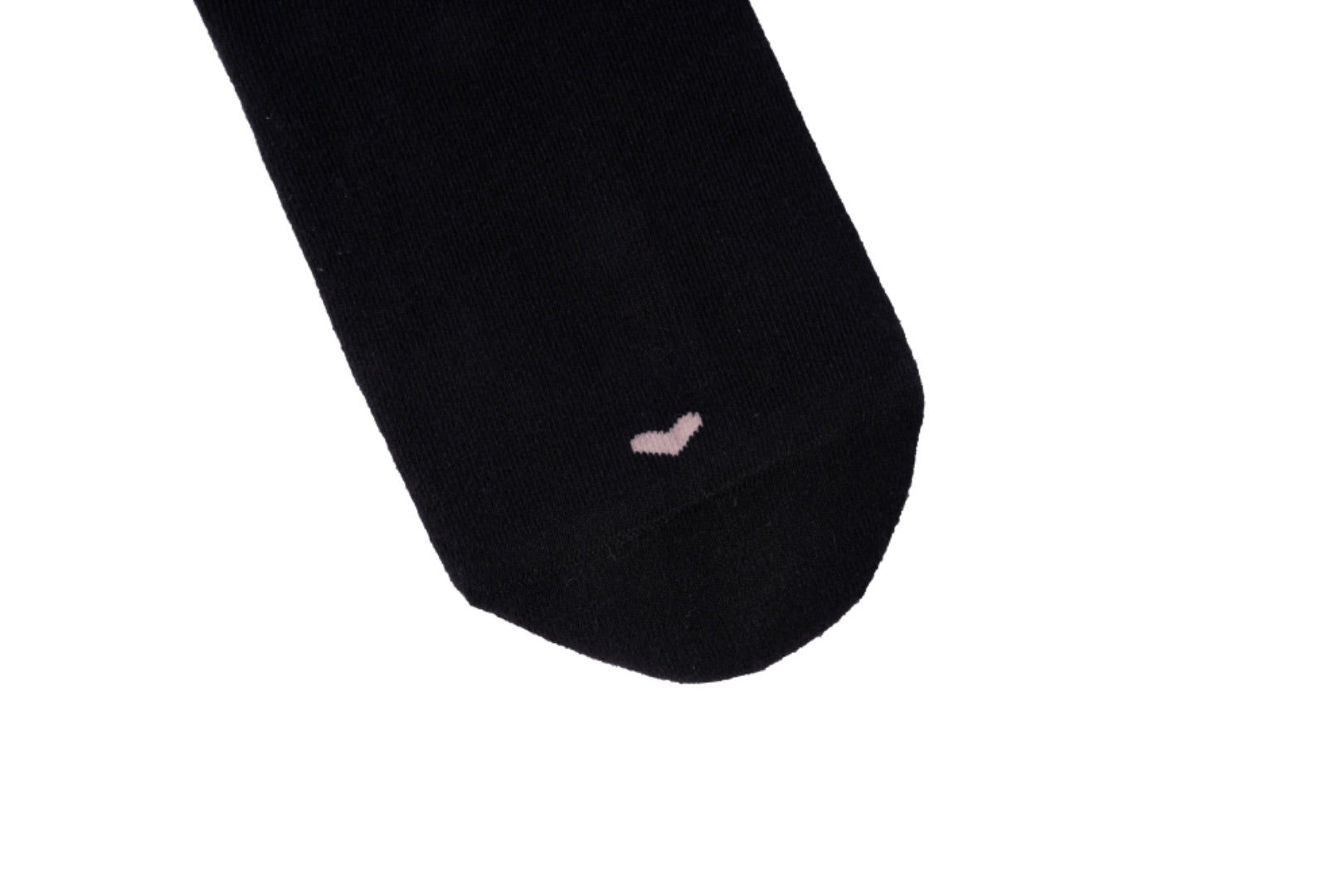 Lower Calf Non Slip Grip Socks - Classic Black Pink