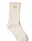 Lower Calf Non Slip Grip Socks - Croissant