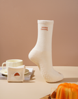 Lower Calf Non Slip Grip Socks - Croissant