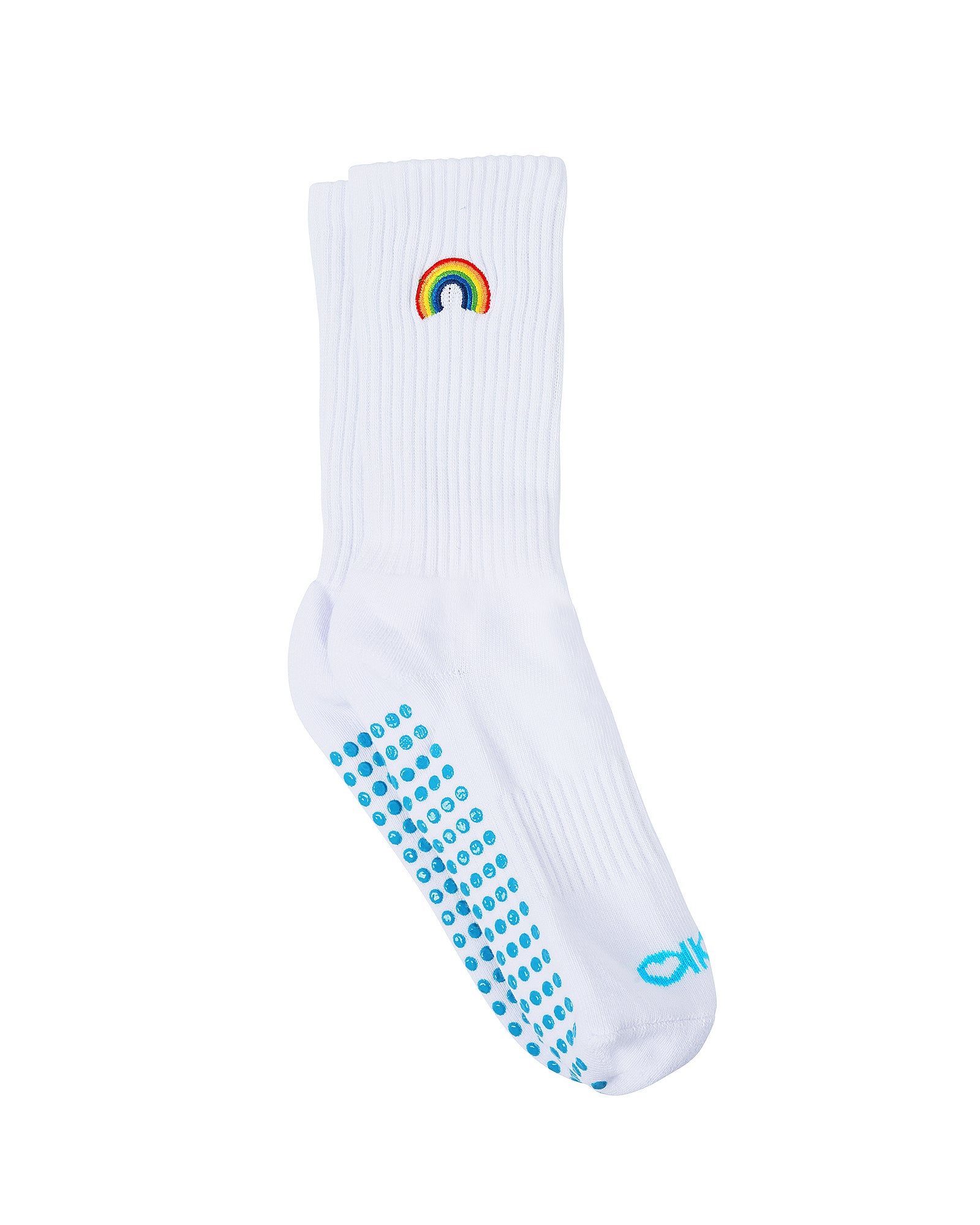Rainbow Blanc Grip Socks