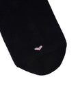 Lower Calf Non Slip Grip Socks - Classic Black Pink