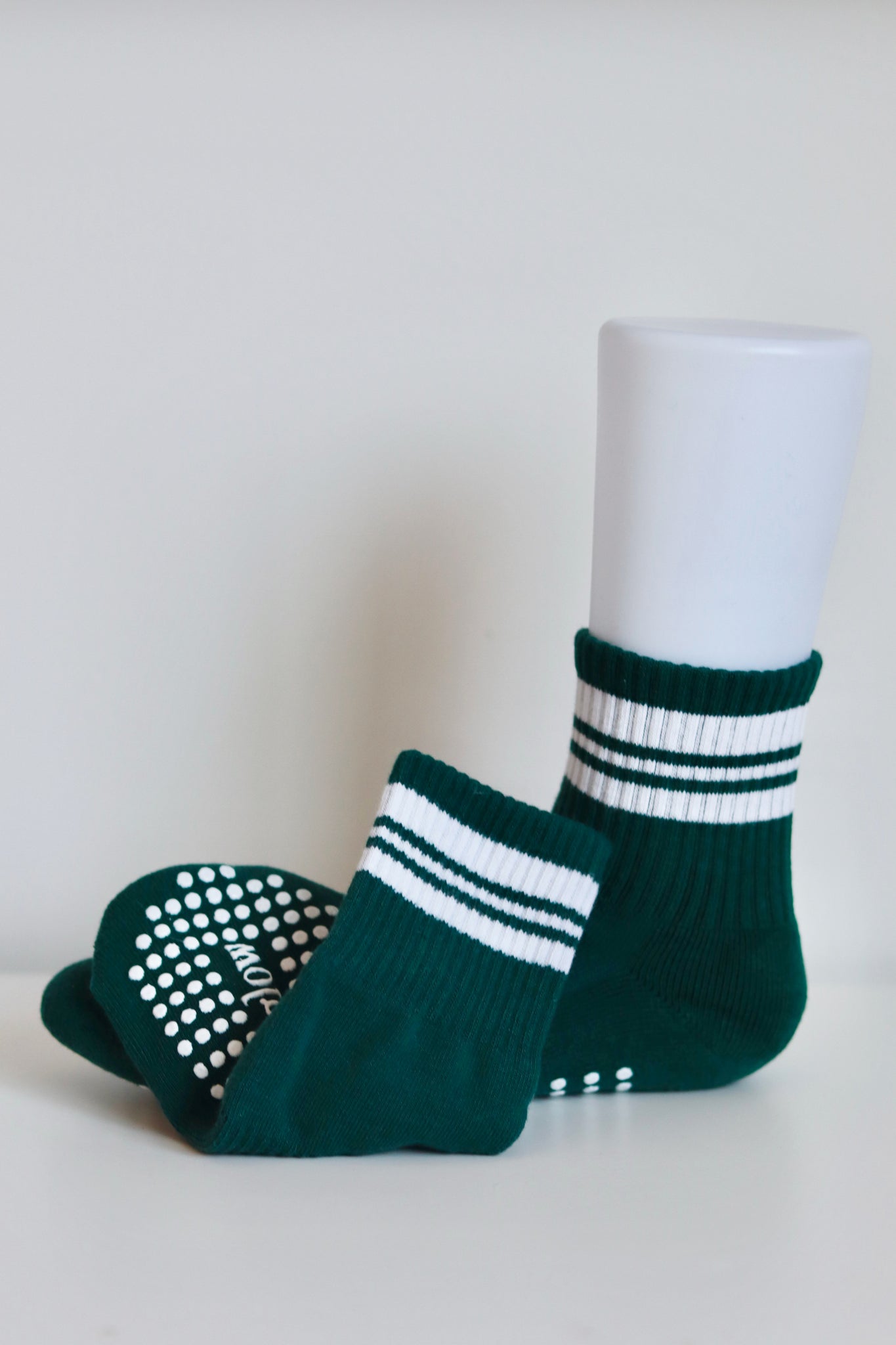 Classic Forest Green Grip Socks